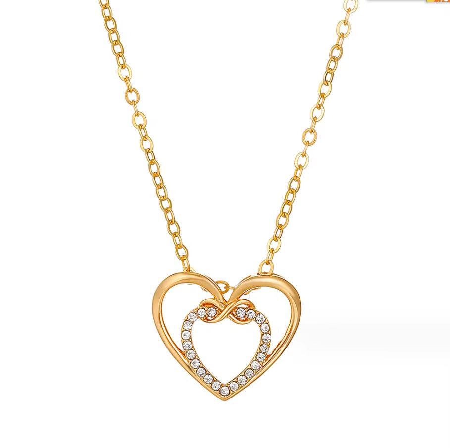 Heartlustre™ Crystal Heart Pendant Necklace – Sparkle with Love, Shine with Grace