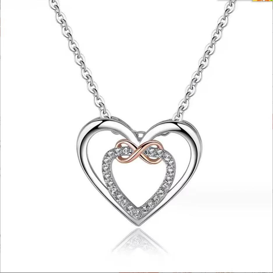 Heartlustre™ Crystal Heart Pendant Necklace – Sparkle with Love, Shine with Grace