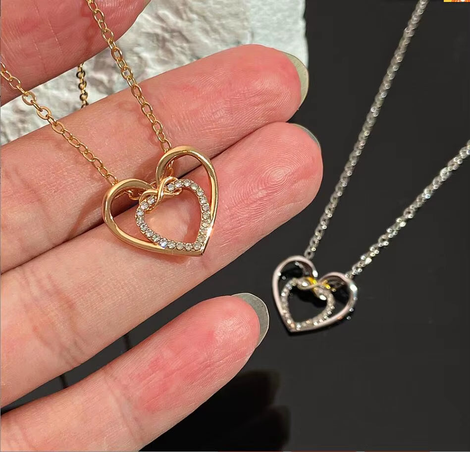 Heartlustre™ Crystal Heart Pendant Necklace – Sparkle with Love, Shine with Grace