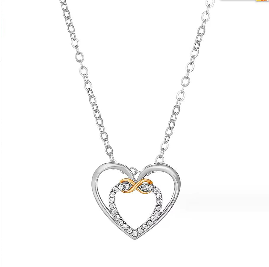 Heartlustre™ Crystal Heart Pendant Necklace – Sparkle with Love, Shine with Grace