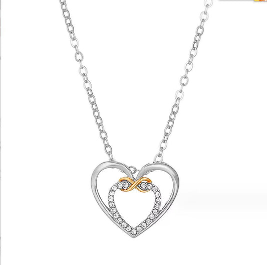 Heartlustre™ Crystal Heart Pendant Necklace – Sparkle with Love, Shine with Grace