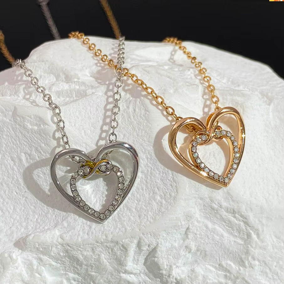 Heartlustre™ Crystal Heart Pendant Necklace – Sparkle with Love, Shine with Grace
